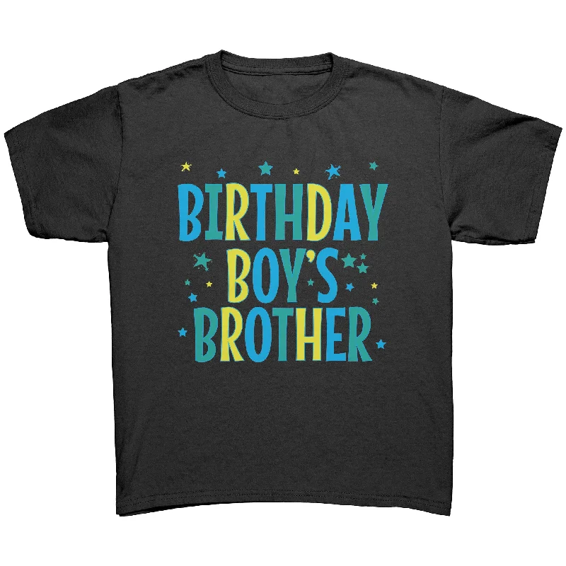 peach lightweight t-shirts summer -BIRTHDAY BOY'S BROTHER Youth Short Sleeve T-Shirt