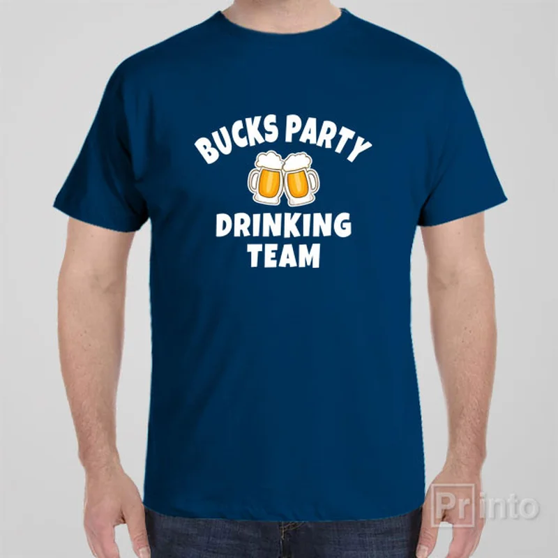 sage green long sleeve t-shirts cozy -Bucks party drinking team - T-shirt