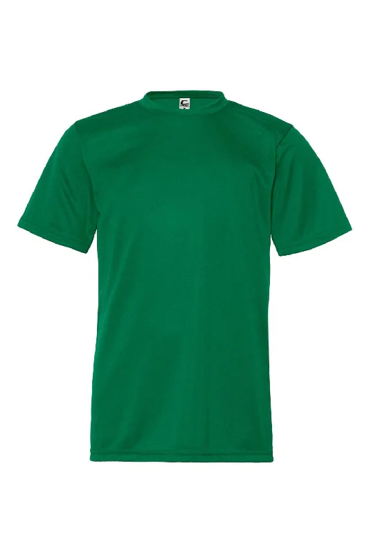 soft beige henley t-shirts smart -C2 Sport Youth Performance Moisture Wicking Short Sleeve Crewneck T-Shirt - Kelly Green