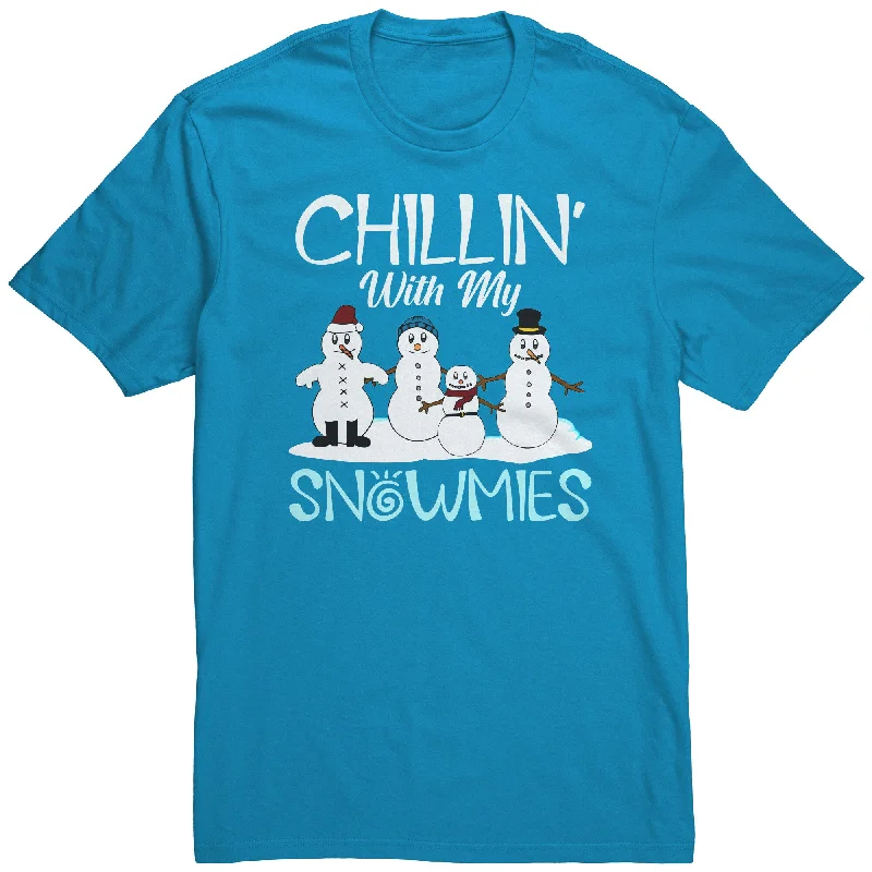 soft beige graphic t-shirts vibrant -Chillin' with my Snowmies Snowman Unisex T-Shirt