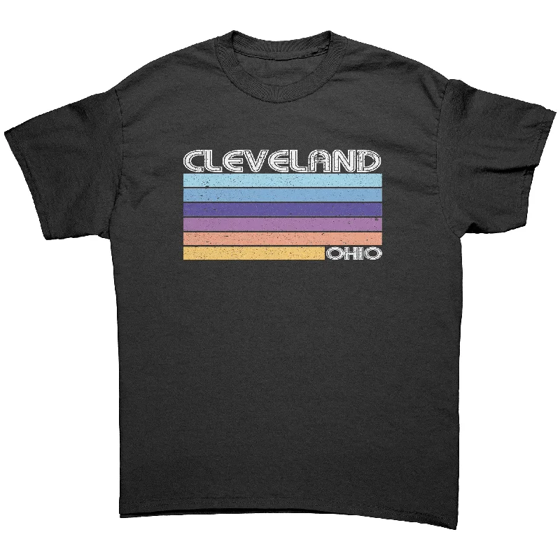 lilac pocket t-shirts versatile -CLEVELAND, OHIO Retro 70’s 80’s Look Unisex T-SHIRT