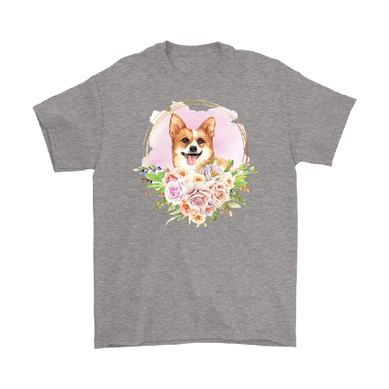 coral graphic t-shirts trendy -WELSH CORGI Unisex T-Shirt, Love Corgi