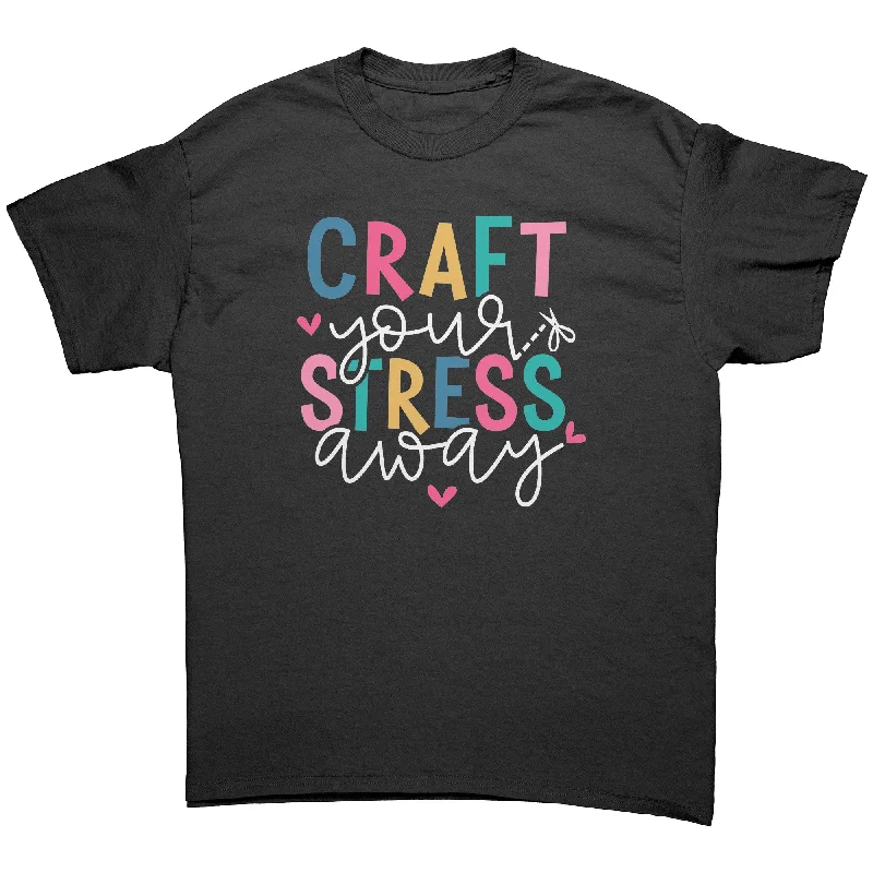 sage green henley t-shirts smart -Craft Your Stress Away Unisex T-Shirt