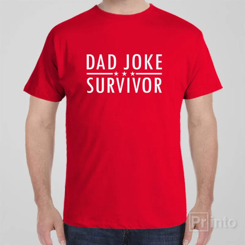 indigo cropped t-shirts chic -Dad joke survivor - T-shirt