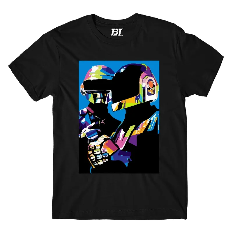 lilac graphic t-shirts vibrant -Daft Punk T shirt - The Electronic Duo