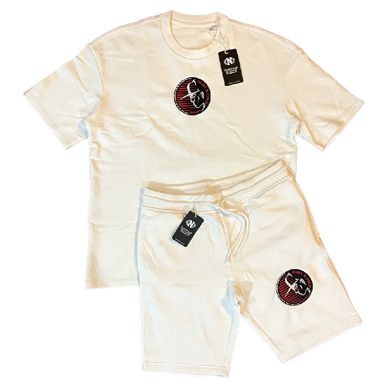 heather grey tie-dye t-shirts funky -Darkncold Capman II Organic Shorts and T-Shirt Set