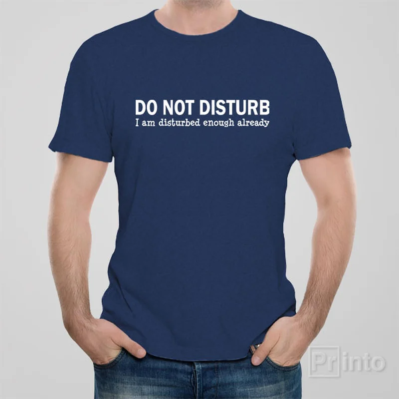 maroon graphic t-shirts vibrant -Do not disturb - T-shirt