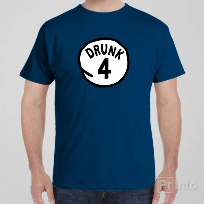 maroon crew neck t-shirts basic -Drunk #4 - T-shirt