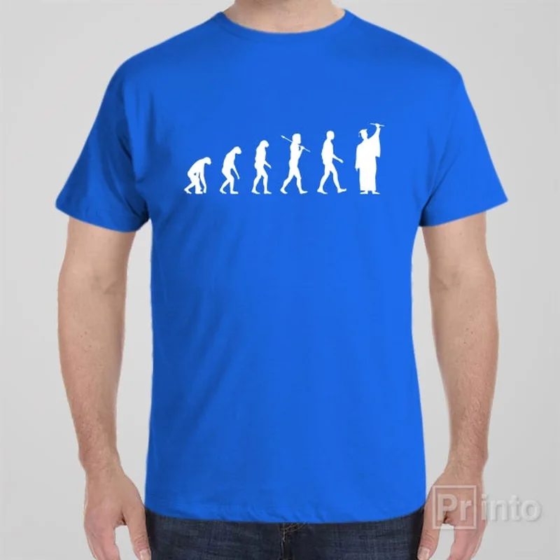 olive slim fit t-shirts sleek -Evolution of graduation - T-shirt