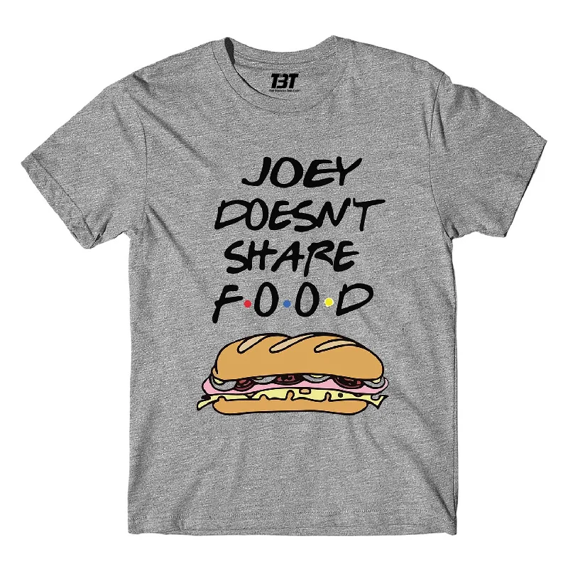 olive ribbed t-shirts textured -Friends T shirt - Joey Doesn't Share Food