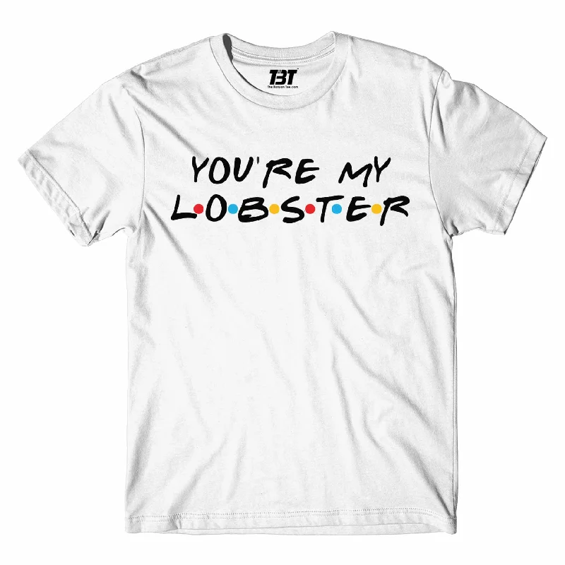 coral slim fit t-shirts sleek -Friends T shirt - You're My Lobster