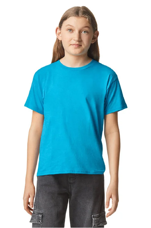 lilac festival t-shirts trendy -Gildan Youth Softstyle CVC Short Sleeve Crewneck T-Shirt - Caribbean Blue Mist