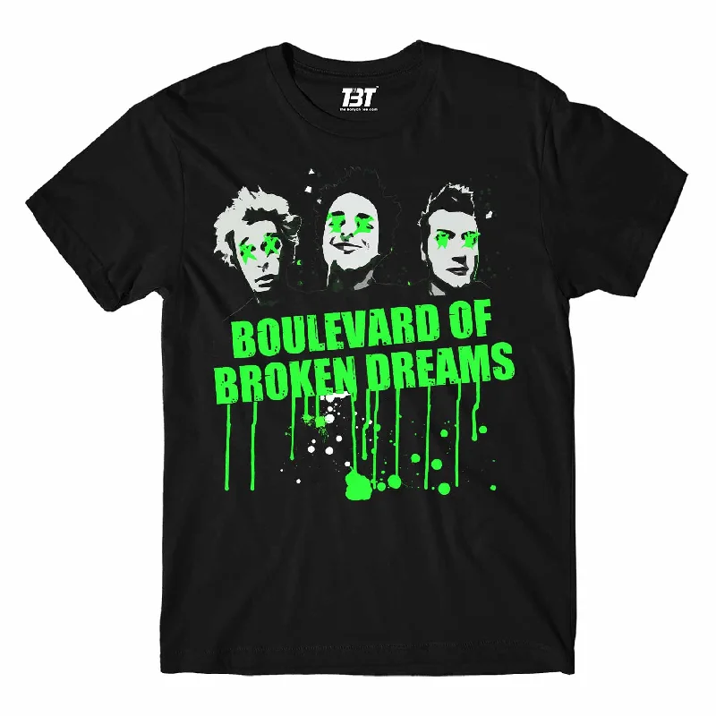 soft beige festival t-shirts stylish -Green Day T shirt - Boulevard Of Broken Dreams