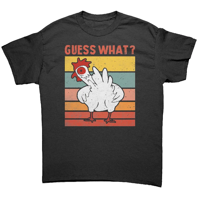 lilac quote t-shirts witty -GUESS WHAT? CHICKEN BUTT! Unisex T-Shirt