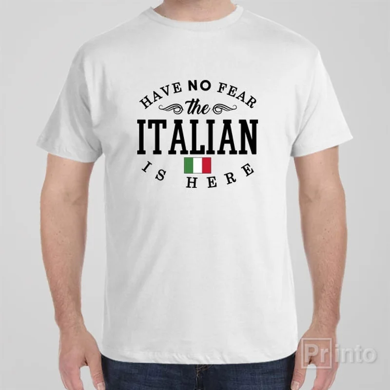 teal floral t-shirts boho -Have no fear, The Italian is here - T-shirt