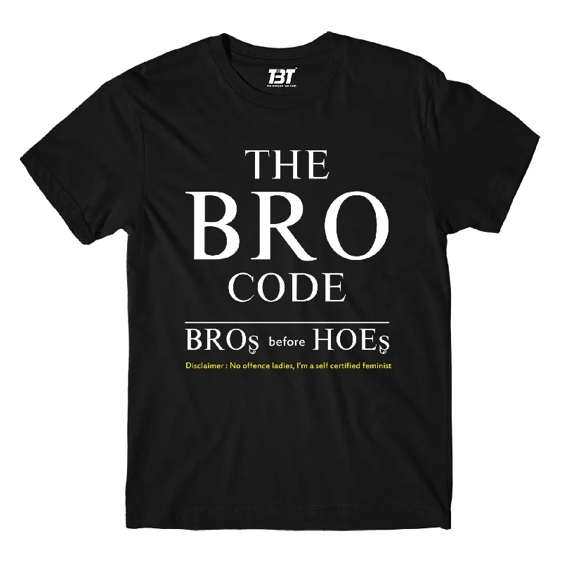 maroon ribbed t-shirts textured -How I Met Your Mother T shirt - Bro Code