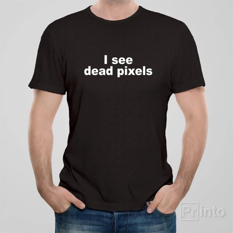 maroon pocket t-shirts casual -I see dead pixels - T-shirt