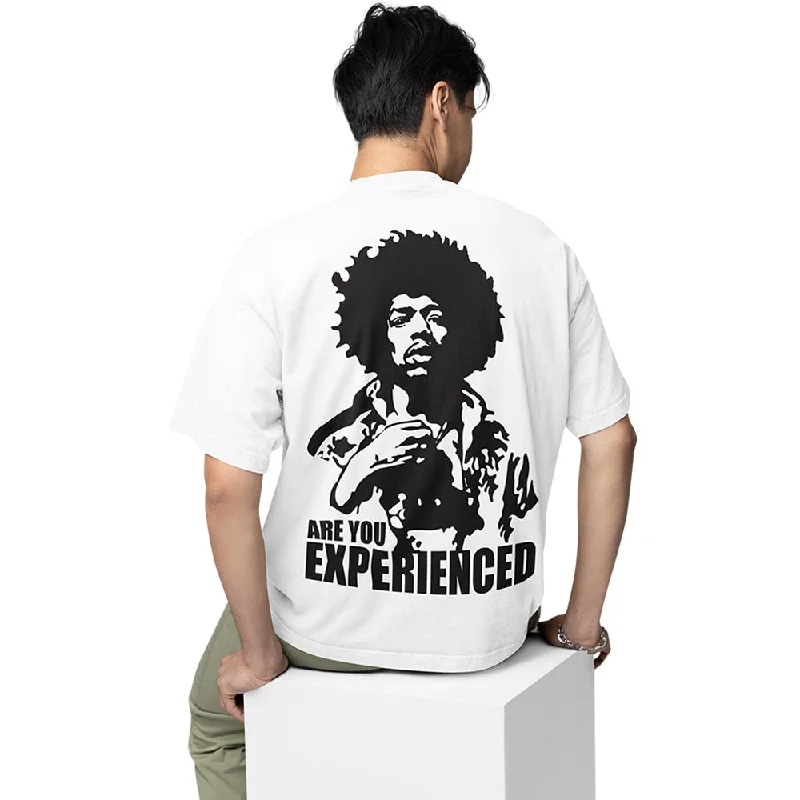 peach festival t-shirts stylish -Jimi Hendrix Oversized T shirt - Are You Experienced