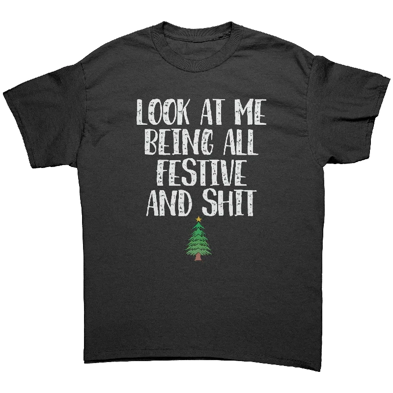 lilac pocket t-shirts versatile -Look at me being all festive and shit Unisex T-Shirt