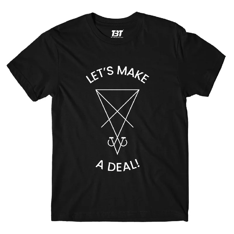 heather grey longline t-shirts modern -Lucifer T shirt - Let's Make A Deal