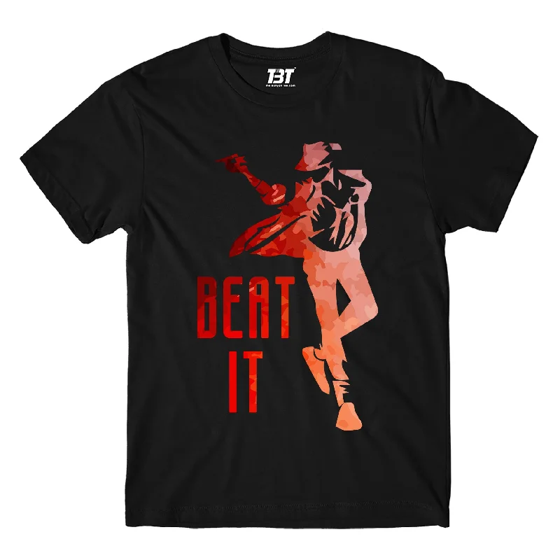 maroon eco cotton t-shirts green -Michael Jackson T shirt - Beat It