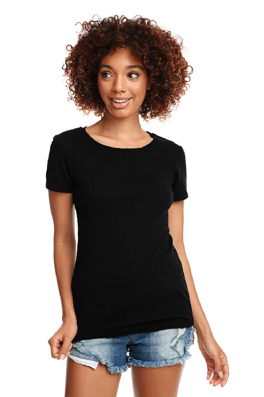 indigo quote t-shirts witty -Next Level Womens Ideal Jersey Short Sleeve Crewneck T-Shirt - Black