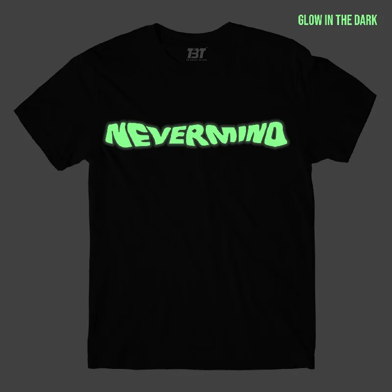 heather grey festival t-shirts stylish -Nirvana Nevermind T shirt - Glow In The Dark