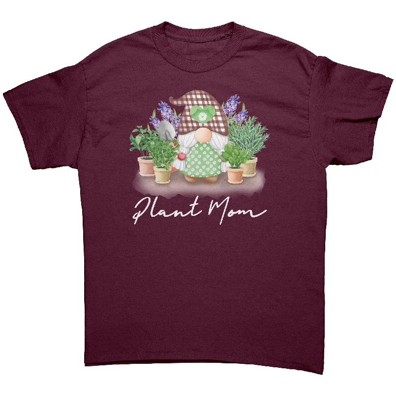 taupe workout t-shirts breathable -PLANT MOM Garden Gnome Unisex T-Shirt