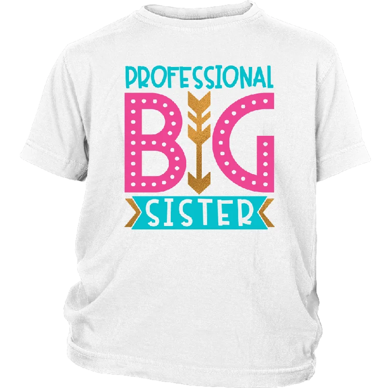 lilac performance t-shirts for gym -PROFESSIONAL BIG SISTER Youth / Child T-Shirt