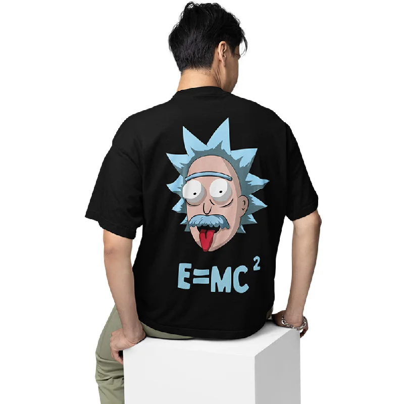 soft beige crew neck t-shirts basic -Rick and Morty Oversized T shirt - Rickstein