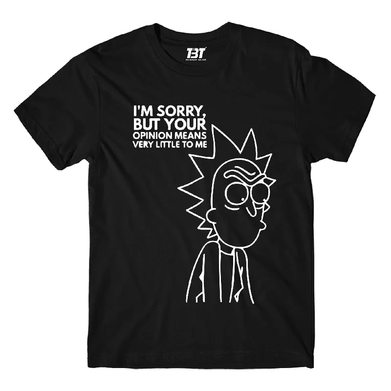 coral slim fit t-shirts sleek -Rick and Morty T shirt - Opinion