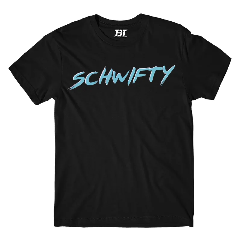 soft beige tie-dye t-shirts funky -Rick and Morty T shirt - Schwifty