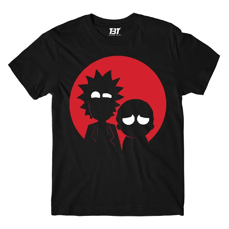 peach graphic t-shirts vibrant -Rick and Morty T shirt - Silhouette