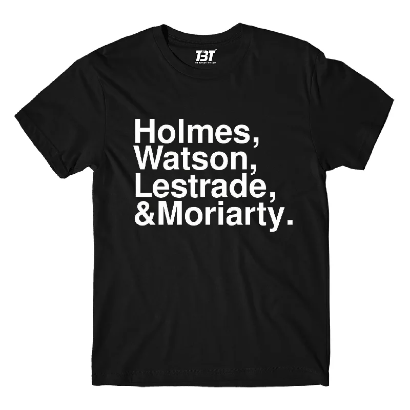 teal henley t-shirts smart -Sherlock T shirt - Holmes, Watson, Lestrade & Moriarty