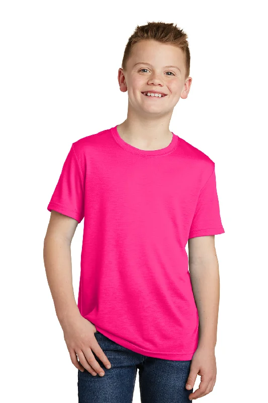 burnt orange quote t-shirts witty -Sport-Tek Youth Competitor Moisture Wicking Short Sleeve Crewneck T-Shirt - Neon Pink - Closeout