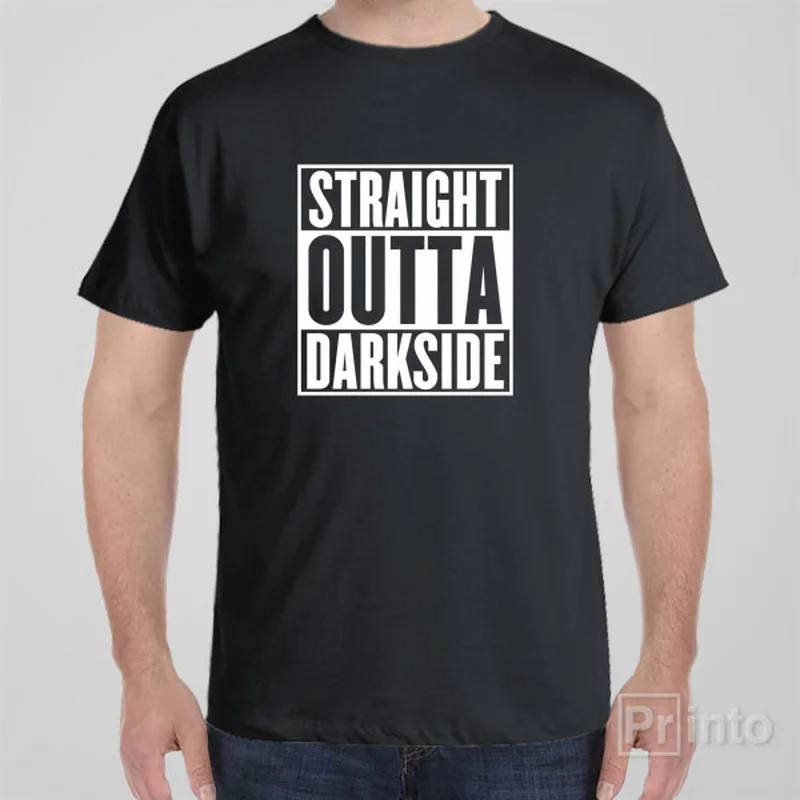 sage green pocket t-shirts versatile -Straight outta darkside - T-shirt