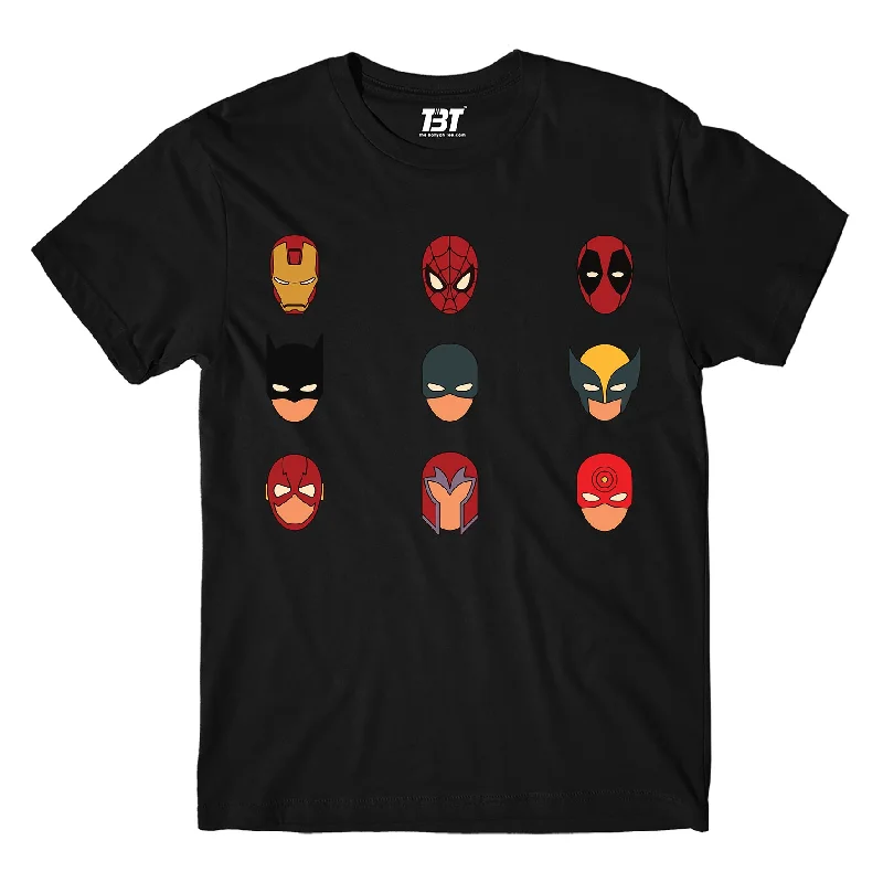 maroon eco-friendly t-shirts green -Superhero T shirt - Masked