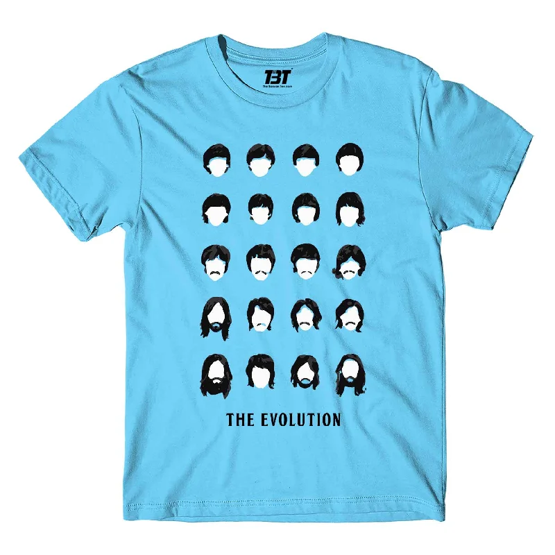 peach henley t-shirts smart -The Beatles T shirt - Evolution