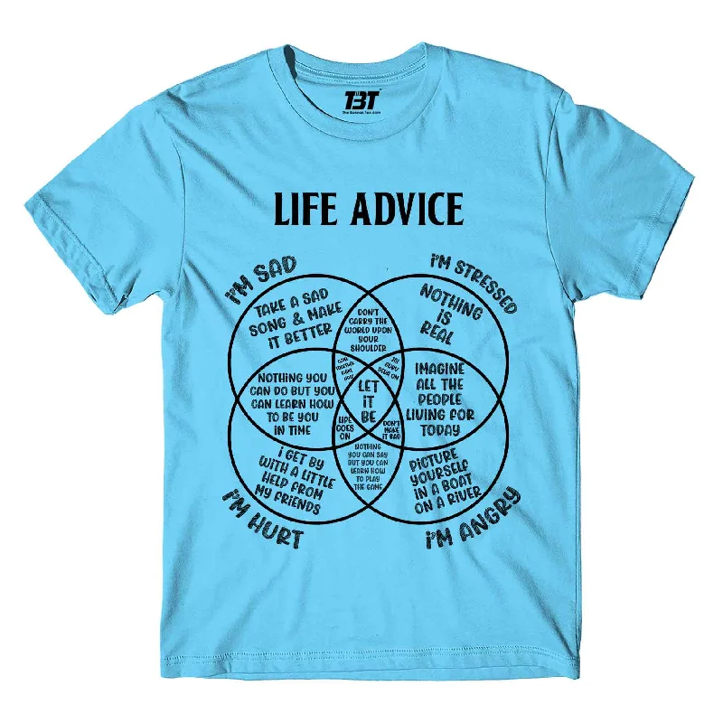 coral lightweight t-shirts summer -The Beatles T shirt - Life Advice