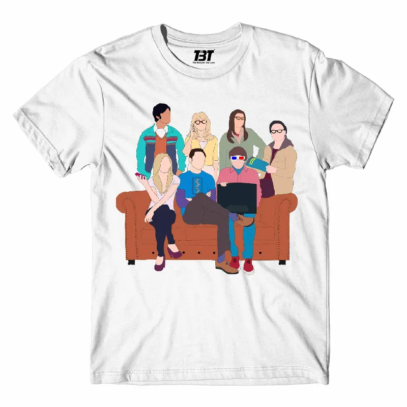 khaki ribbed t-shirts textured -The Big Bang Theory T shirt - The Gang