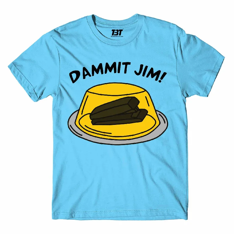 indigo cropped t-shirts chic -The Office T shirt - Dammit Jim