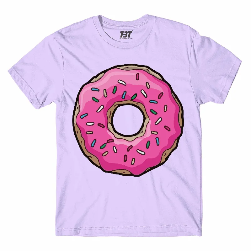 burnt orange floral t-shirts boho -The Simpsons T shirt - Donut