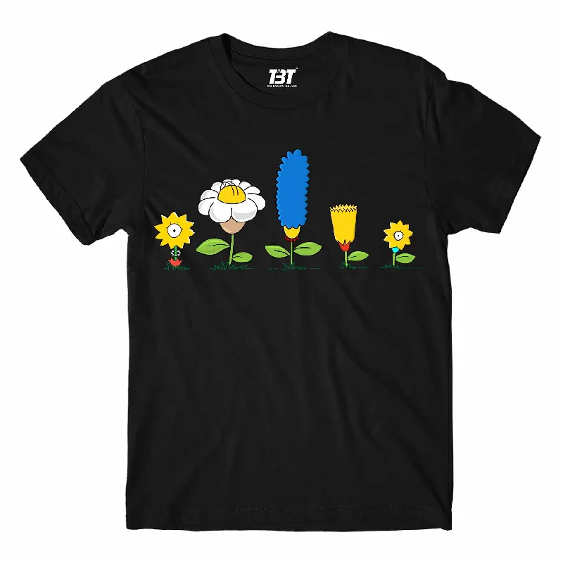 indigo tie-front t-shirts cute -The Simpsons T shirt - Dysfunctional Family