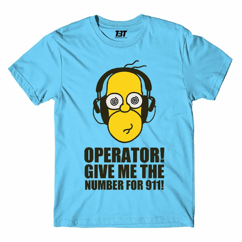 sage green camo t-shirts rugged -The Simpsons T shirt - Number For 911