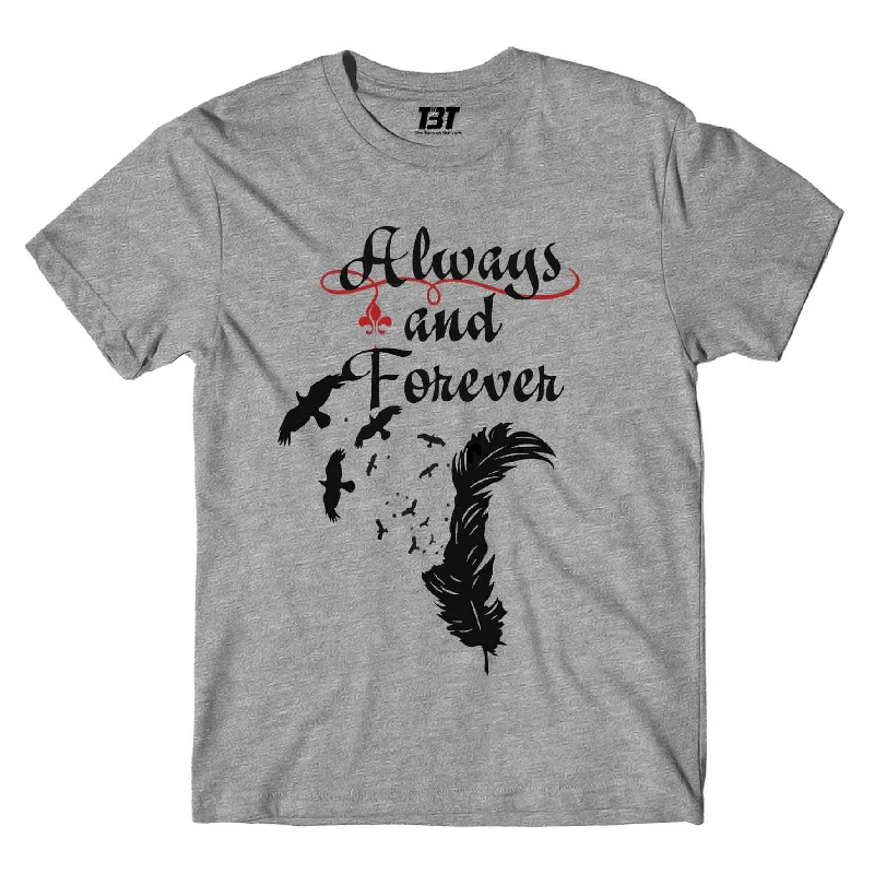 heather grey camo t-shirts rugged -The Vampire Diaries T shirt - Always and Forever