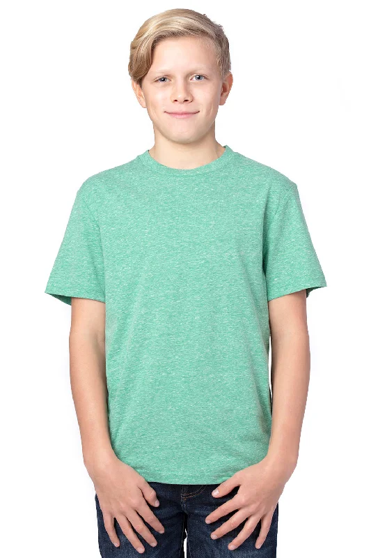 soft beige tie-dye t-shirts funky -Threadfast Apparel Youth Short Sleeve Crewneck T-Shirt - Green