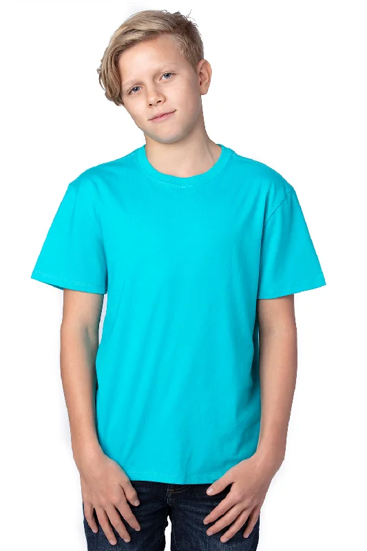 maroon festival t-shirts trendy -Threadfast Apparel Youth Ultimate Short Sleeve Crewneck T-Shirt - Pacific Blue