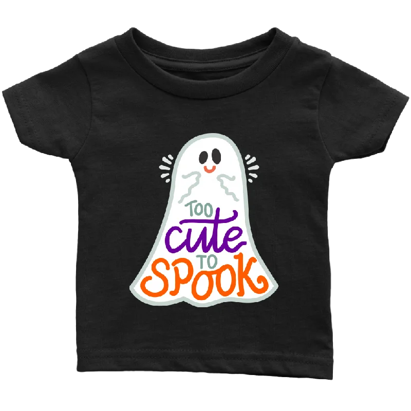 heather grey festival t-shirts stylish -Too CUTE to SPOOK Halloween Infant T-Shirt