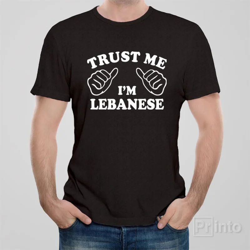 teal long sleeve t-shirts cozy -Trust me - I am Lebanese - T-shirt