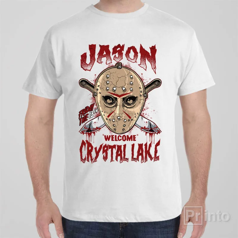 coral quote t-shirts witty -Welcome to Crystal lake - T-shirt